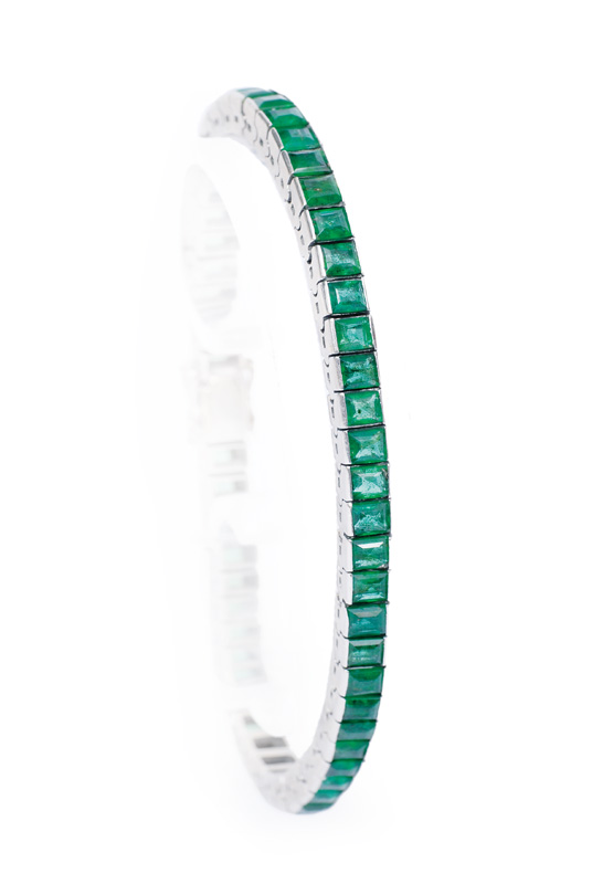 Rivière-Smaragd-Armband