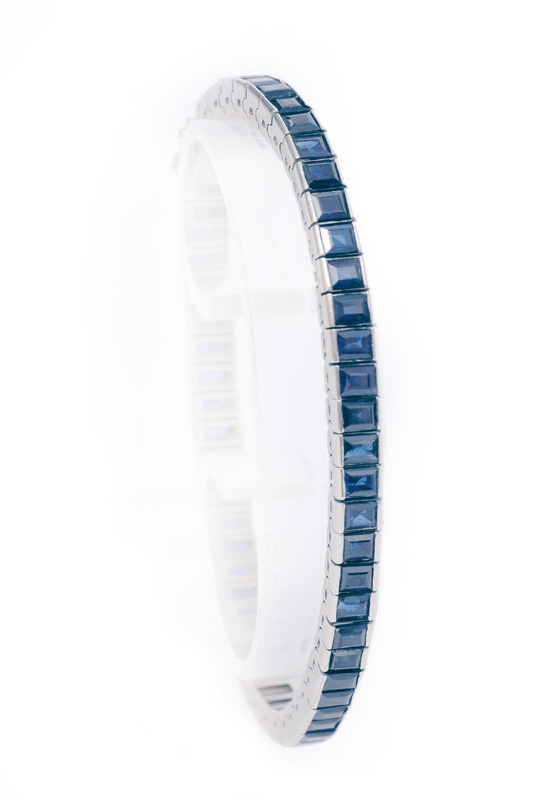 A rivière sapphire bracelet