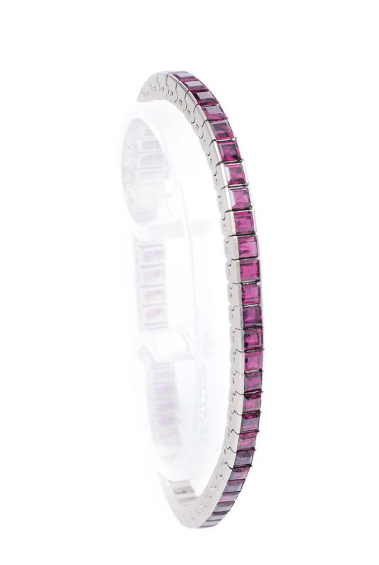 A rivière ruby bracelet