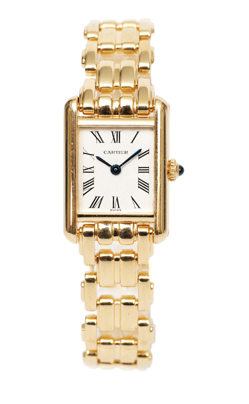 Damen-Armbanduhr "Tank" von Cartier