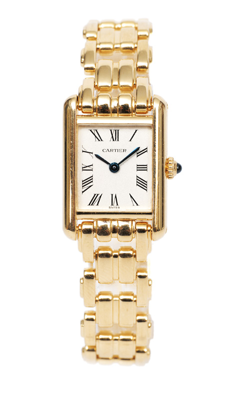 A ladie"s wrist watch "Tank" by Cartier