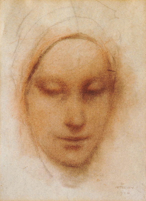 Wilhelm Petersen - Portrait of a Young Woman Portrait of a Young Woman