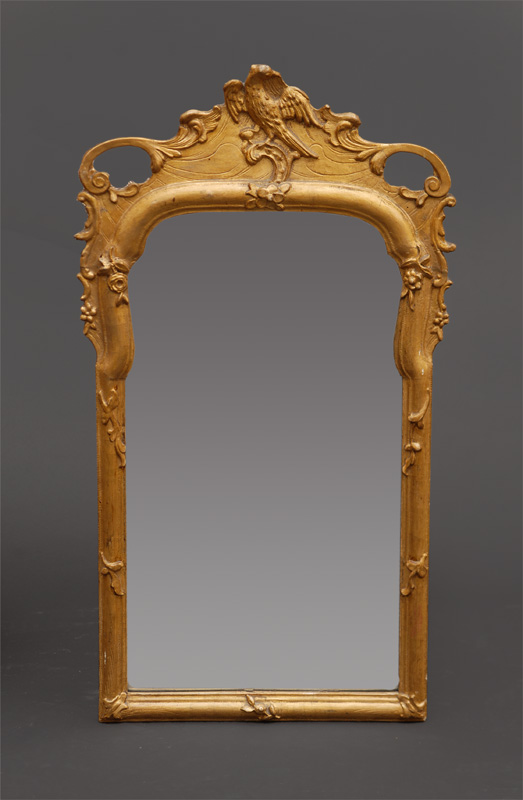 A small Bamberg Rokoko mirror with eagle figure