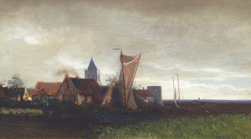 Dutch Village at a River