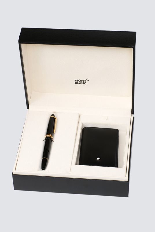 Edles Present-Set mit Kugelschreiber und Börse von Montblanc