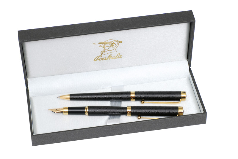 A writing set with pointball pen and fountain pen by Penkala