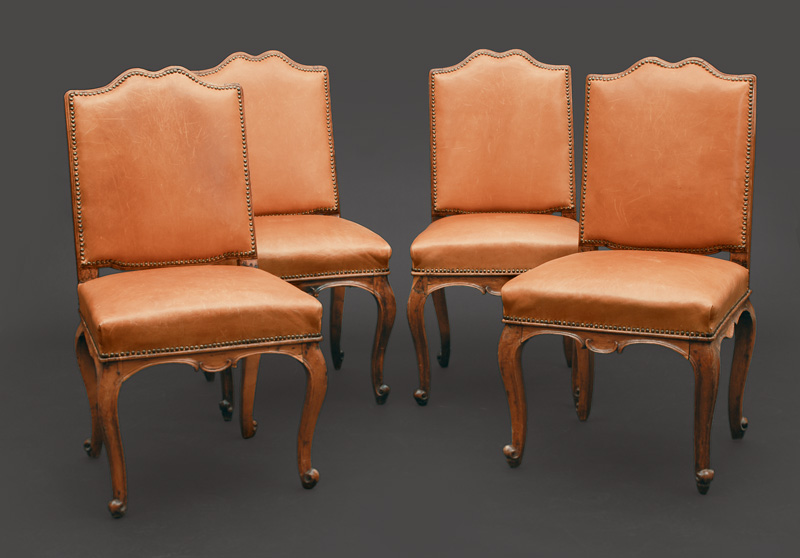 A set of 4 Baroque chairs
