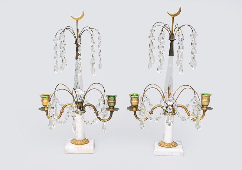 A pair of candlesticks in style of Baroque