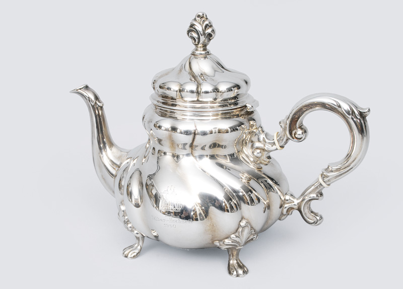 A teapot in Chippendale style