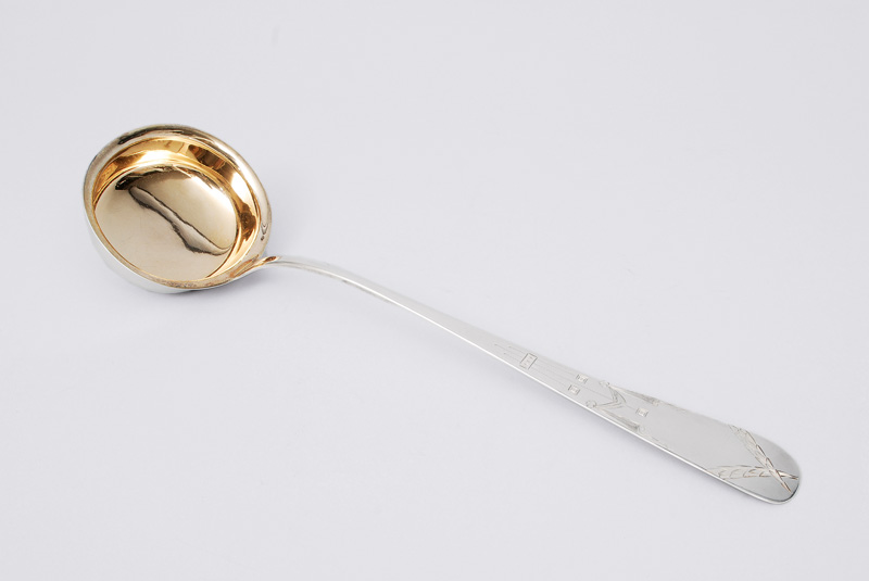 An Art Nouveau soup ladle