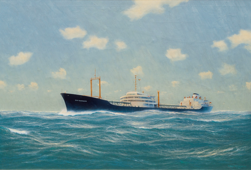 The 'Esso Hamburg' on the High Sea