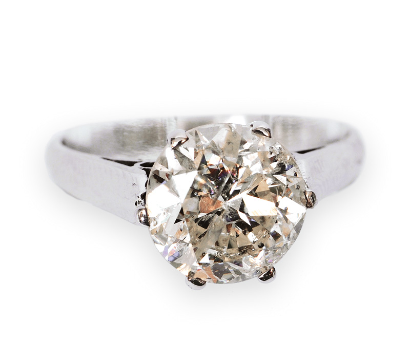 A single stone diamond ring