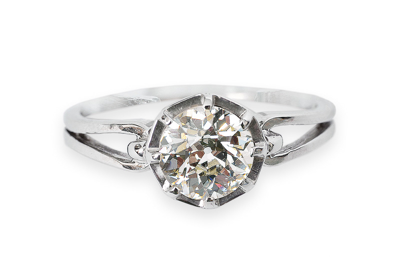 A single stone diamond ring