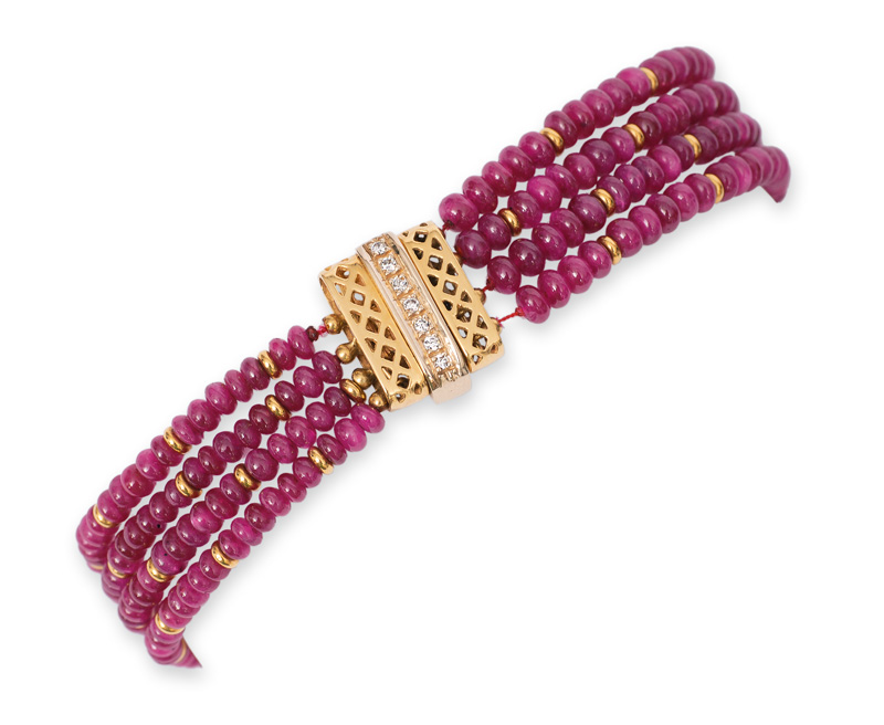 A ruby bracelet