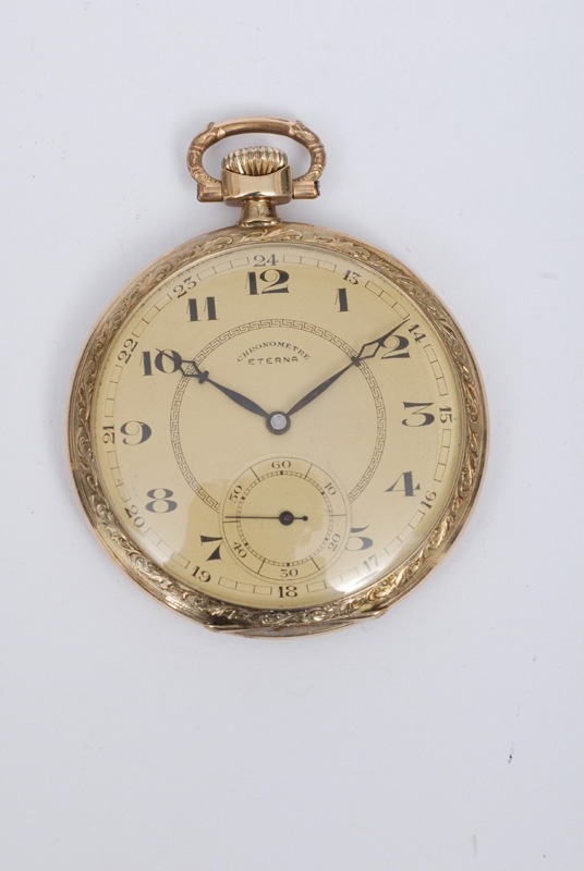 An open-face Chronometer pocket watch