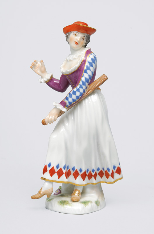 Figur "Harlekinette" aus der "Commedia dell`Arte"