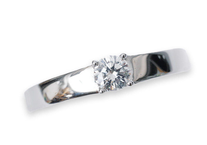 A single stone diamond ring