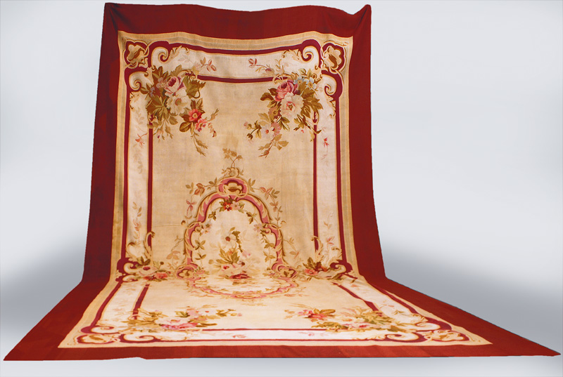 A large Aubusson with classical floral ornaments