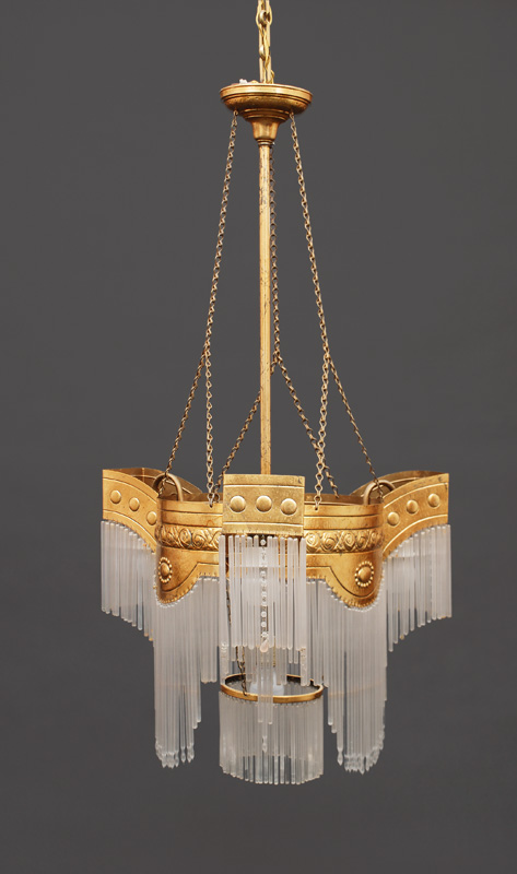 An Art-Nouveau ceiling light