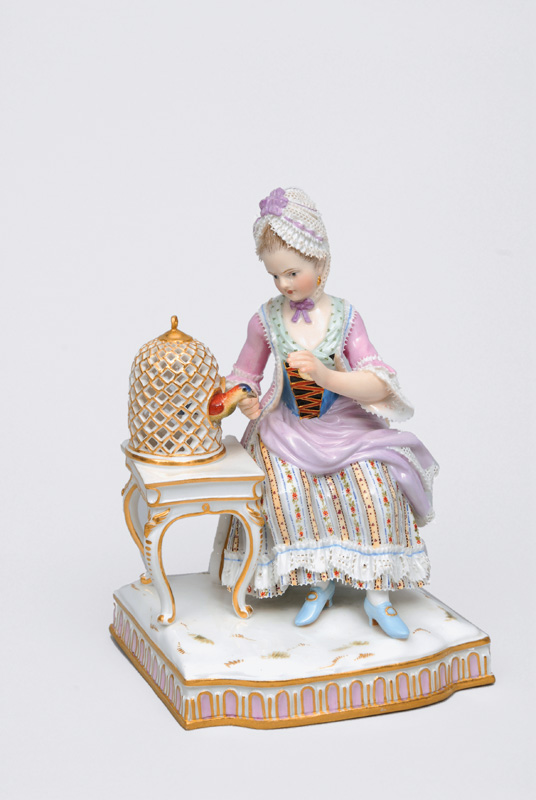 A figurine "The sense of feeling" of serial "The five senses"