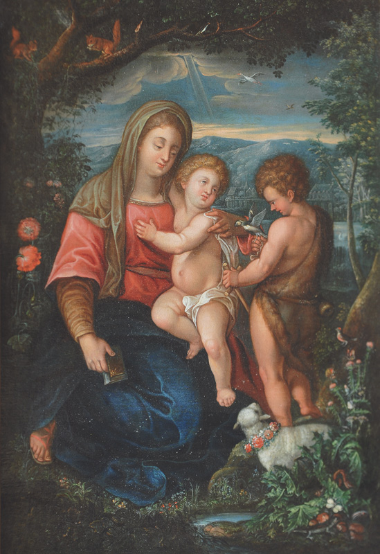 Maria mit dem Christuskind und Johannes dem Täufer