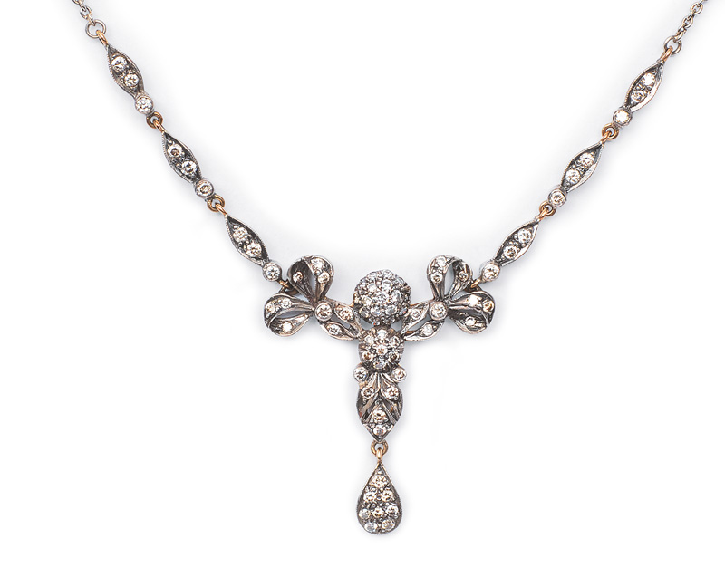 A diamond necklace