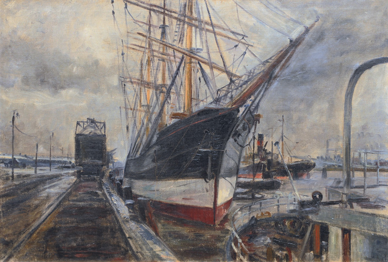 Tall Ship in the Port of Hamburg