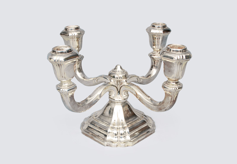 A candlestick in baroque style