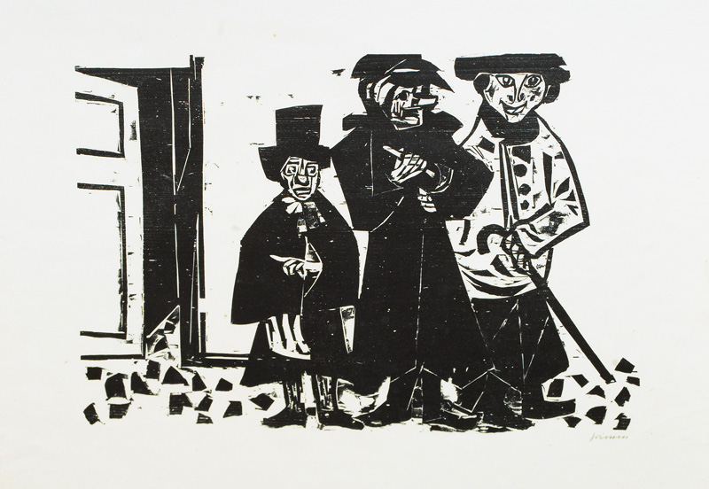 Three in front of the Door