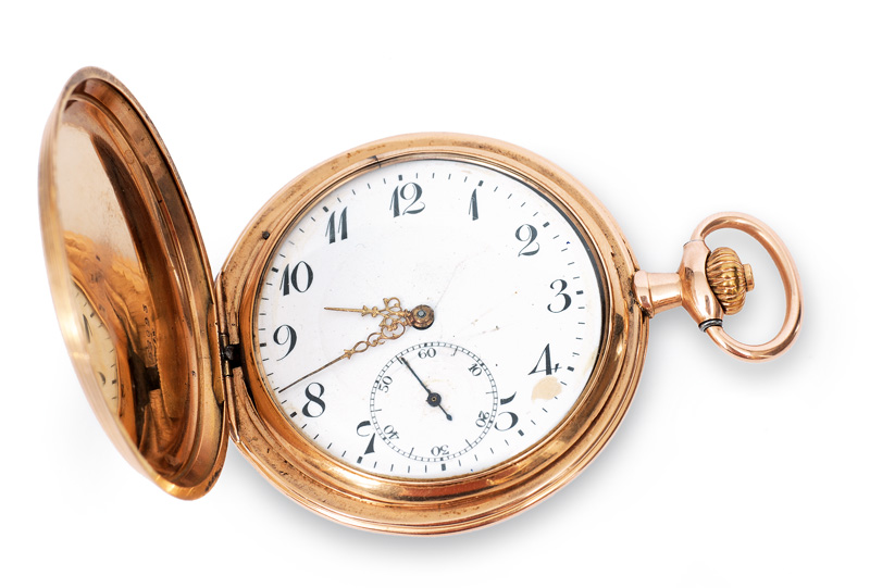 A savonette pocket watch