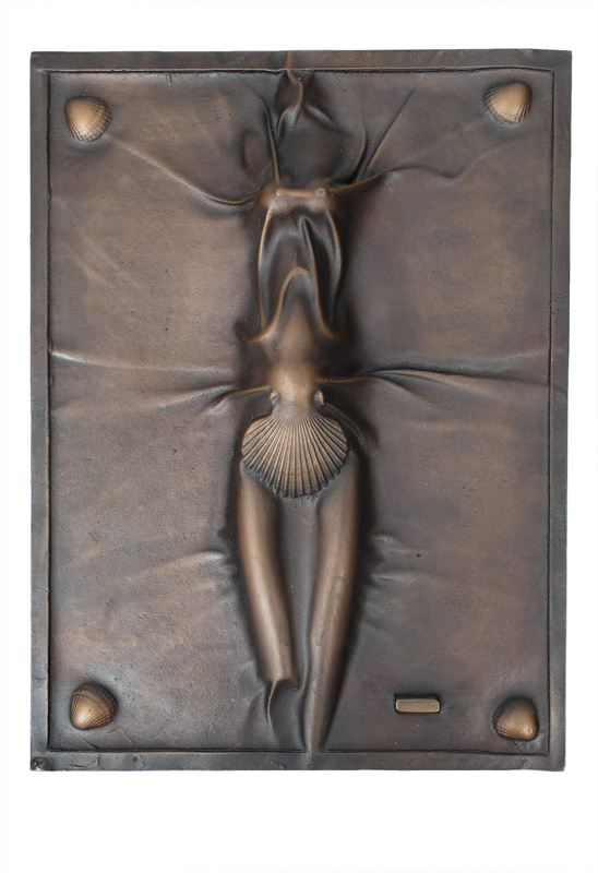 A bronze relief "Aphrodite"