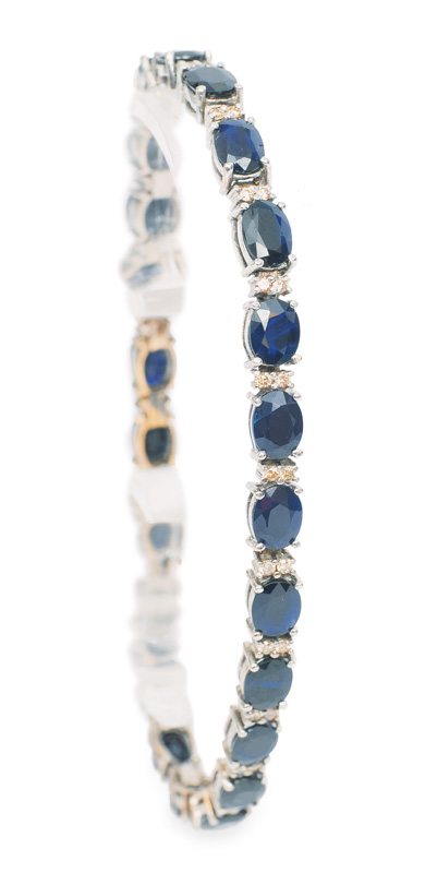 A sapphire bracelet