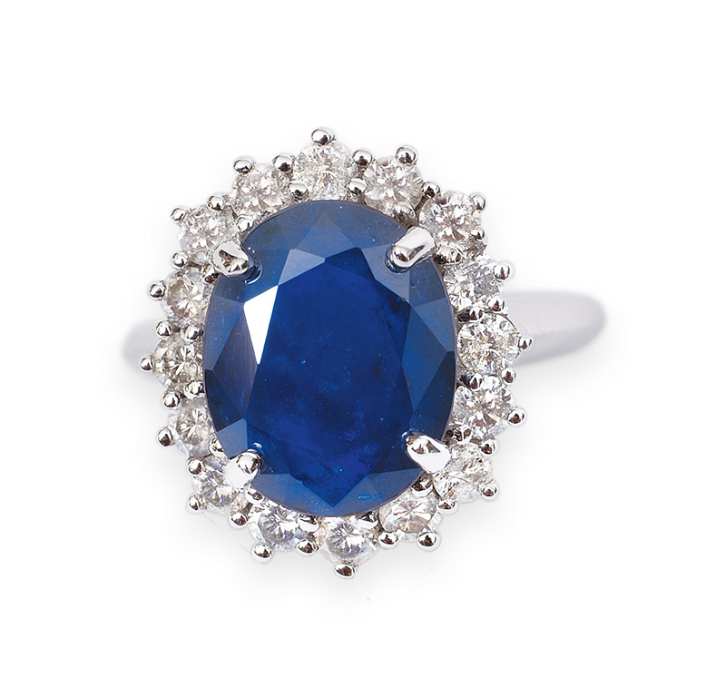 A sapphire ring