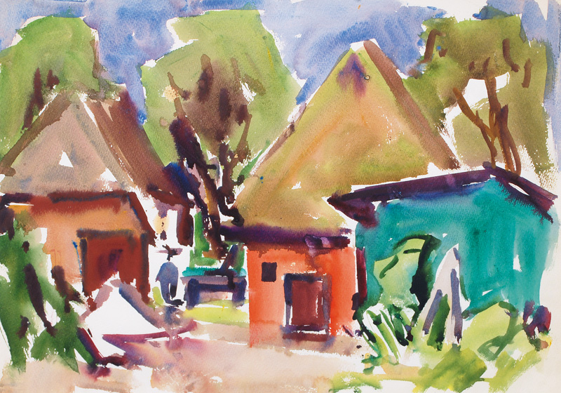 Tom Beyer - Houses on Hiddensee Houses on Hiddensee