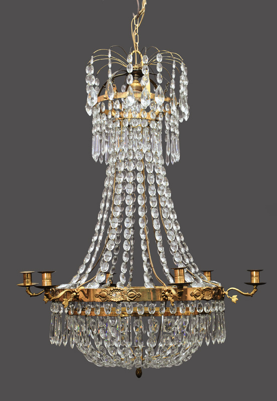 A classical cristall ceiling light