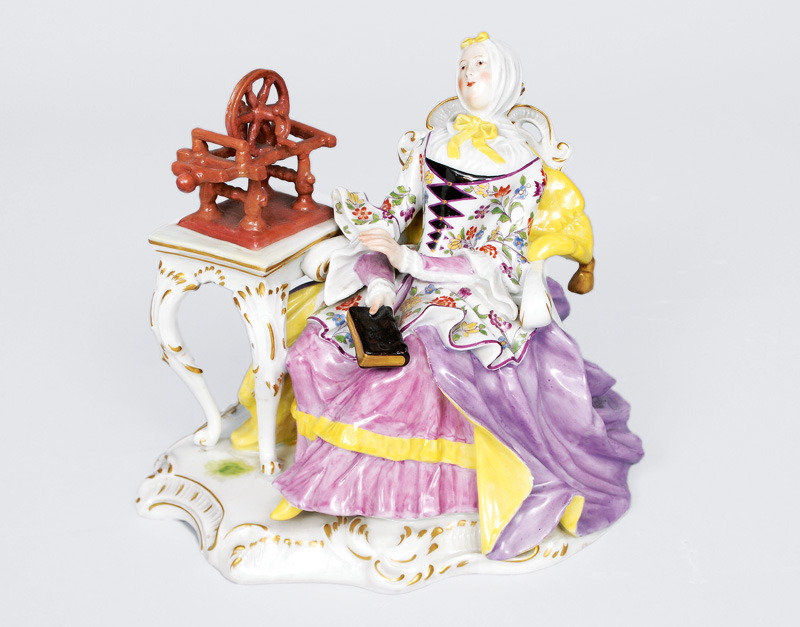 A figurine "Reader at the distaff" A figurine "Reader at the distaff"