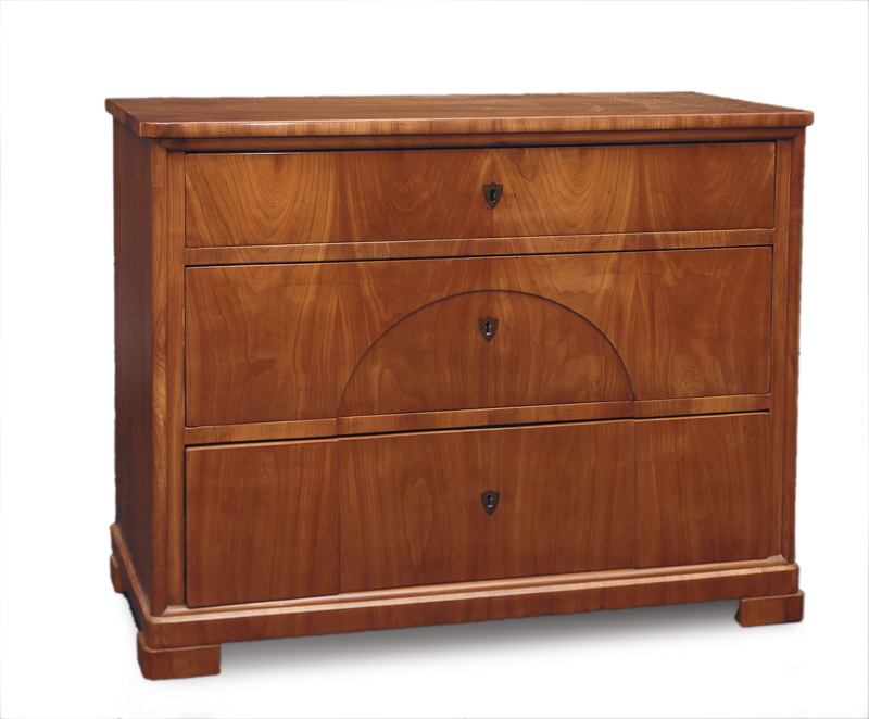 A Biedermeier chest of drawers