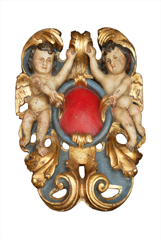 Barockes Epitaph mit Putto-Dekor