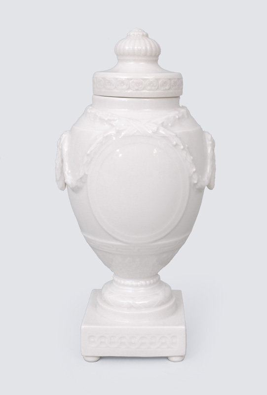 An Empire vase with cover