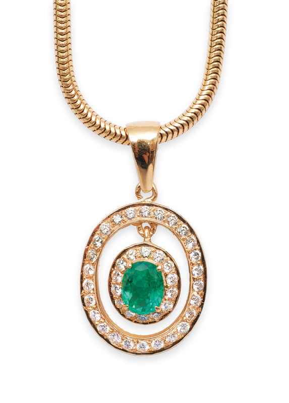 An emerald necklace