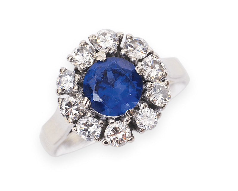 A sapphire ring