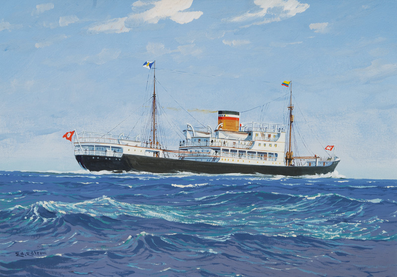 Portrait of a HAPAG Freighter