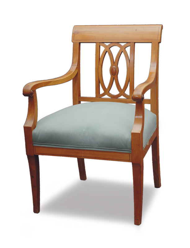 An armchair in Biedermeier style