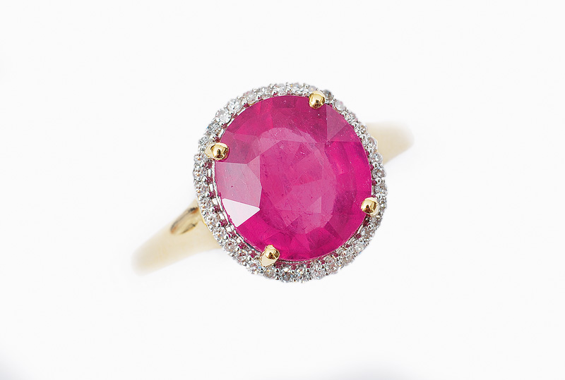 A ruby-diamond-ring