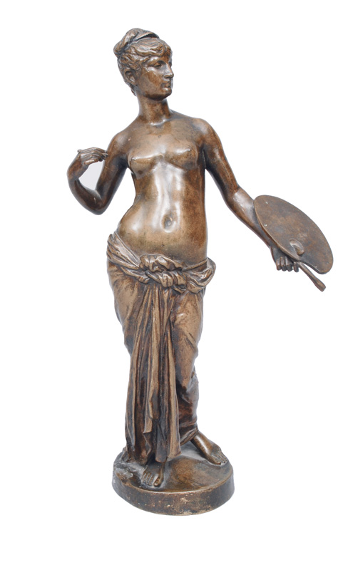 Jugendstil-Figur "Allegorie der Künste"