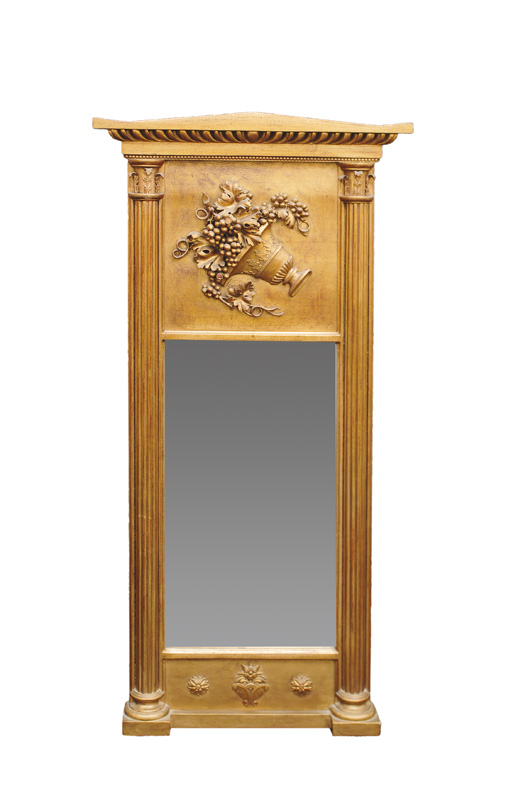 A large Biedermeier mirror