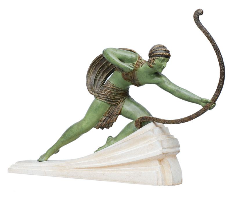 A figurine "Amazon" in Art Deco style
