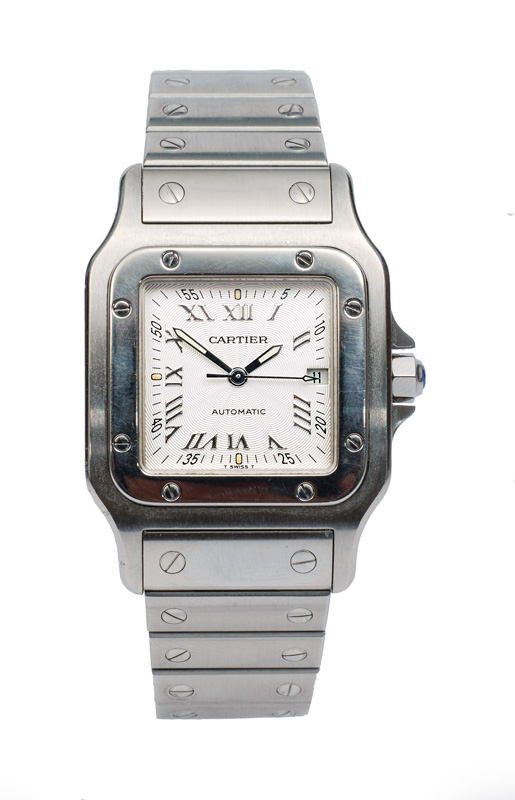 Cartier " Santos "  Herren-Armbanduhr