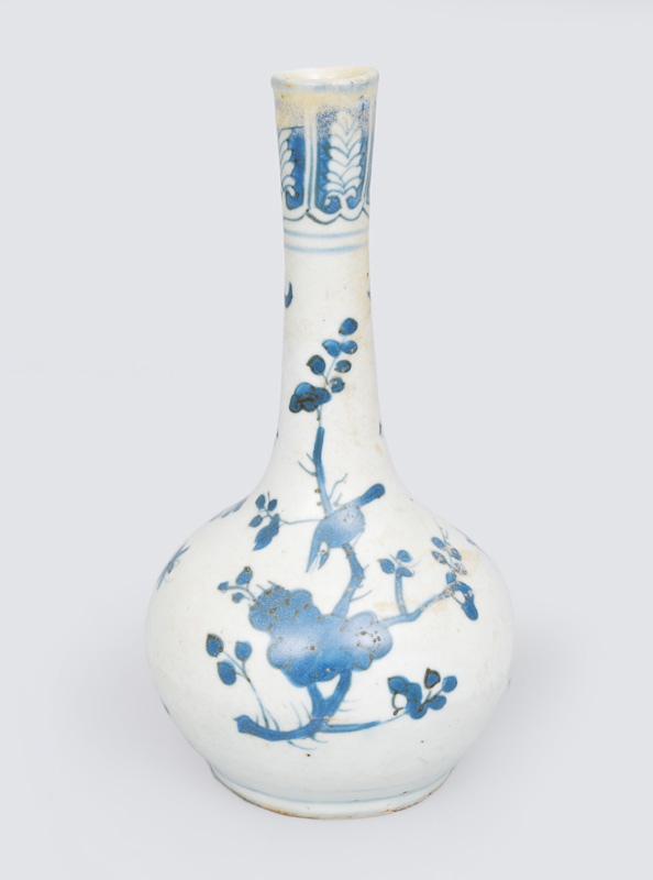 A small vase with narrow neck