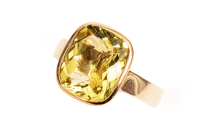 A citrine ring